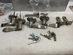 Copper Creek Satin Stainless Door Handleset Front Back 4 Keys Locks. Fixed Price $35.00.