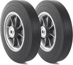 Ar-pro (2-PACK) 10'' X 2'' Flat Free Solid Rubber Tire And Wheel, 3/4" & 5/8". Fixed Price $50.62.