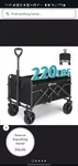 Sekey 220L Collapsible Foldable Wagon With 330LBS Weight Capacity Duty Turquoise. Fixed Price $65.90.