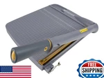 Westcott Titanium Bonded Plastic Guillotine Paper Trimmer, 12". Fixed Price $132.45.