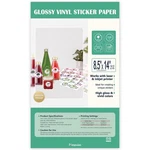 8.5X14 Removable Vinyl Sticker Paper, Waterproof, Legal Size, Inkjet/laser. Fixed Price $69.35.