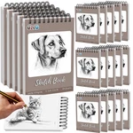 Uzlu 20-PK Sketch Books 5.5X8.5" 800-SHEET Top Spiral Bound Acid-free Paper. Fixed Price $47.82.