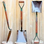 Vtg True Temper 2 Contractor Weight Bull Dog Shovel Riveted Split Hnd, Bifl Tool. Fixed Price $327.99.