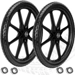 Upgraded 20" Flat Free Wheels Compatible With Rubbermaid Wheelbarrow Tires. Fixed Price $72.28.