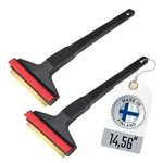 Ice Scraper Brass Blade 2 Pack Car Long Handle 14,5 Black - Red. Fixed Price $32.36.