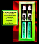 2 Pack Outdoor Oil Based Permanent Markers Black Waterproof, Sun/fade Resistant. Fixed Price $14.99.