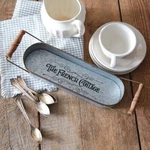 Colonial Tin Works Galvanized Cottage Tray Wood Handles. Fixed Price $24.99.