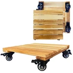 Room Faire Acasia Plant Caddy Small Square Shaped Wooden Heavy Duty 2. Fixed Price $36.99.