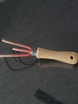 Vintage Craftsman Garden Hand Cultivator Claw Rake 3 Prong Wood Rare. Fixed Price $19.98.