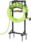 Stable Garden Hose Holder With Storage W/ Basket 42.1IN Black. Fixed Price $37.44.