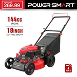 Powersmart 18" Gas Lawn Mower, 144CC Engine, Mulching & Side / Rear Discharge. Fixed Price $249.99.