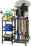 Keomaisyto Garden Tool Organizer For Garage Organization, 3 Tier Yard Stora. Fixed Price $75.99.