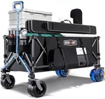 Electric Collapsible Folding Wagon - 200L Foldable Cart With All Terrain Wheels. Fixed Price $389.99.