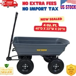 True Temper 4-CU Ft Poly Push Wheelbarrow. Fixed Price $95.99.