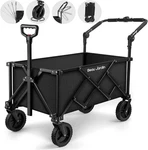 Beau Jardin Folding Wagon Cart 350 Pound Capacity Collapsible Utility Black. Fixed Price $119.00.