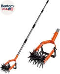 Rotary Cultivator Garden Tool, Adjustable Long Handle Tiller With Star-shap. Fixed Price $58.73.