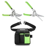 Workpro 2-PIECE Pruning Shears Set 8'' Blades W/5-POCKETS Garden Waist Tool Belt. Fixed Price $26.99.