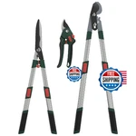 Gartol 3-PIECE Garden Tool Set Bypass Lopper, Hedge Shears, Pruning Wit. Fixed Price $90.94.