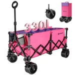 Villey Collapsible Foldable Wagon 220L Heavy Duty Extended Folding Utility Carts. Fixed Price $148.99.