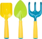 Kids Garden Tools Set, 3-PACK Trowel Shove Rake Made Of Metal With Sturdy Handle. Fixed Price $30.06.