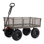 Gorilla Carts Steel Dump Garden Beach Wagon, 1,200 Pound Capacity, Gray. Fixed Price $262.89.