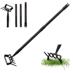 Elegital Garden Tools With Rake TILLER,30-62 Inch Adjustable HOE-62IN. Fixed Price $36.24.