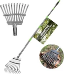 Workpro Rake, Small For Leaves With 72 Adjustable Long Green & Black. Fixed Price $29.04.