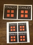 Stanley Tools Plane Tote Four 4 Square Decals 5/8 And 15/16 Set Of. Fixed Price $11.90.