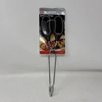 Chef Craft 12 Inch Black Serving Tongs Soft Grip Handles Angled Control. Fixed Price $8.00.