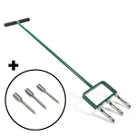 Landzie Hollow + Spike Tine Lawn Aerator Set 42" Usa. Fixed Price $74.00.