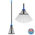 Oliynedy Adjustable Metal Leaf Long Handle Garden Rakes For Lawns Heavy. Fixed Price $37.66.
