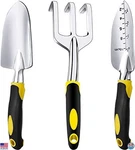 3 Piece Heavy Duty Gardening Tool Set - Trowel, Transplanter, Rake, Ergo Grip. Fixed Price $31.28.