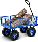 Landworks 400 Lb. Capacity Heavy-duty Utility Cart Wagon TRI-2103Q044A Blue. Fixed Price $126.89.