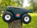 Step 2 Rolling Garden Cart Seat Hopper Utility Storage Green Good Shape. Fixed Price $49.95.