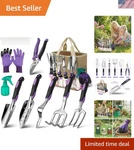 Tools Set, 30 Piece Stainless Steel Gardening Kit With Vintage Floral .... Fixed Price $43.19.