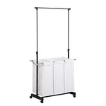Honey-can-do Rolling Laundry Cart With Hanging Bar SRT-01237 White. Fixed Price $60.62.