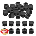 Patikil 9/16" Black Plastic Tubing End Caps Round Hole Plug 40PCS. Fixed Price $20.00.