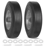Phepetroll 10X2.5 Flat Free Solid Rubber Tires Hand Truck Wheelbarrow Dolly Pa. Fixed Price $53.65.