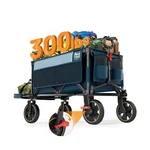 Timber Ridge 49" Extra Long Collapsible Folding Wagon With Tailgate And Brake.... Fixed Price $152.36.