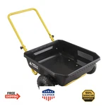 Gorilla Carts GCR-4 Poly Dump Cart, 2-WHEEL Garden Wagon With Foldable Handle,. Fixed Price $153.68.
