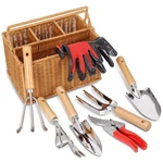 Soligt Tools Set With Basket, Heavy Duty Stainless Steel Gardening Han.... Fixed Price $61.00.