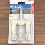 Kobalt SGY-AIR191 1/4IN Swivel Splitter Plug W/ Couplers Steel Silver. Fixed Price $11.95.