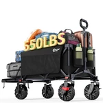 Portal 300L Large Wagons Carts Foldable With Tailgate, 550LB Heavy-duty Colla.... Fixed Price $138.88.