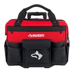 Husky 18IN Rolling Tool Bag Pocket Heavy-duty Telescoping Handle Wheels Red. Fixed Price $129.91.