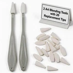 Nuobesty Blending Sponge Set, Art Tools With 20 Replacement White. Fixed Price $14.24.