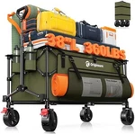 Collapsible Folding Wagon - 220L Foldable Cart With All Terrain Wheels, Utility. Fixed Price $139.99.