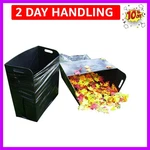Lawn And Leaf Trash Holder Holds 30-42 Gallon Bags Open For Easy Filling..... Fixed Price $54.09.