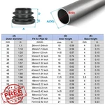 Patikil Black Plastic Tubing End Caps, 2-15/16" Round Hole Plugs, 12PCS. Fixed Price $27.99.