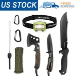 Swiss+tech Hatchet & Machete Axe 8PACK W/ Rope Handle Fixed Blade Hunting Knife. Fixed Price $42.99.