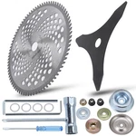 10" X 3 Teeth Carbon Steel Brush Cutter Blades & 80T Carbide Tip .... Fixed Price $34.28.